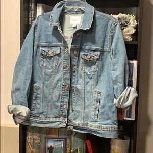 Old nave jean jacket